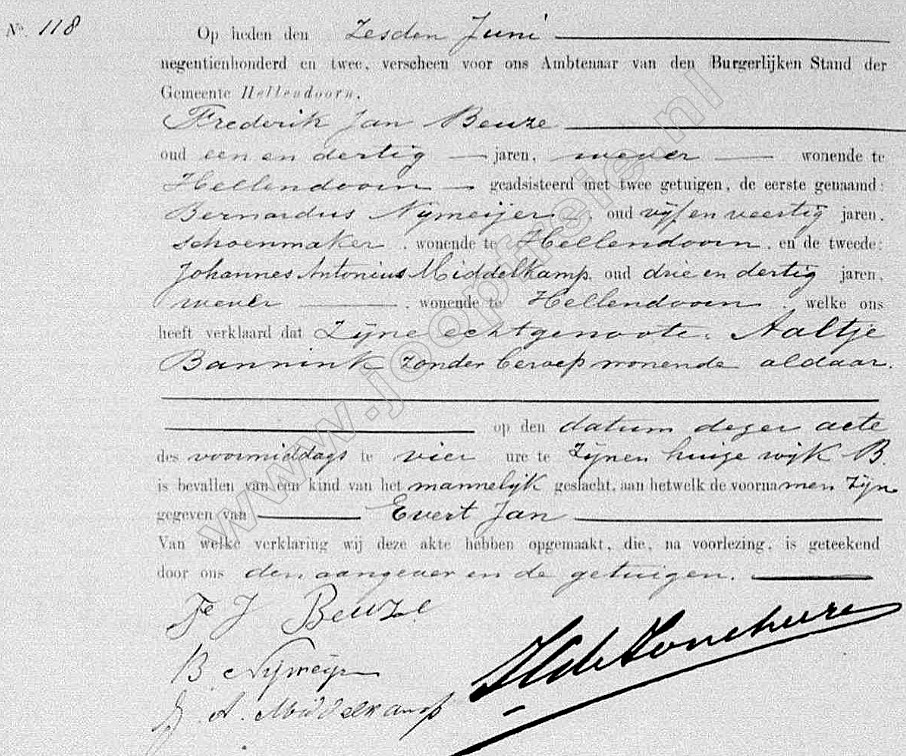 Klik voor foto in apart venster 127_geboorte_evert_jan_beuze_1902.jpg