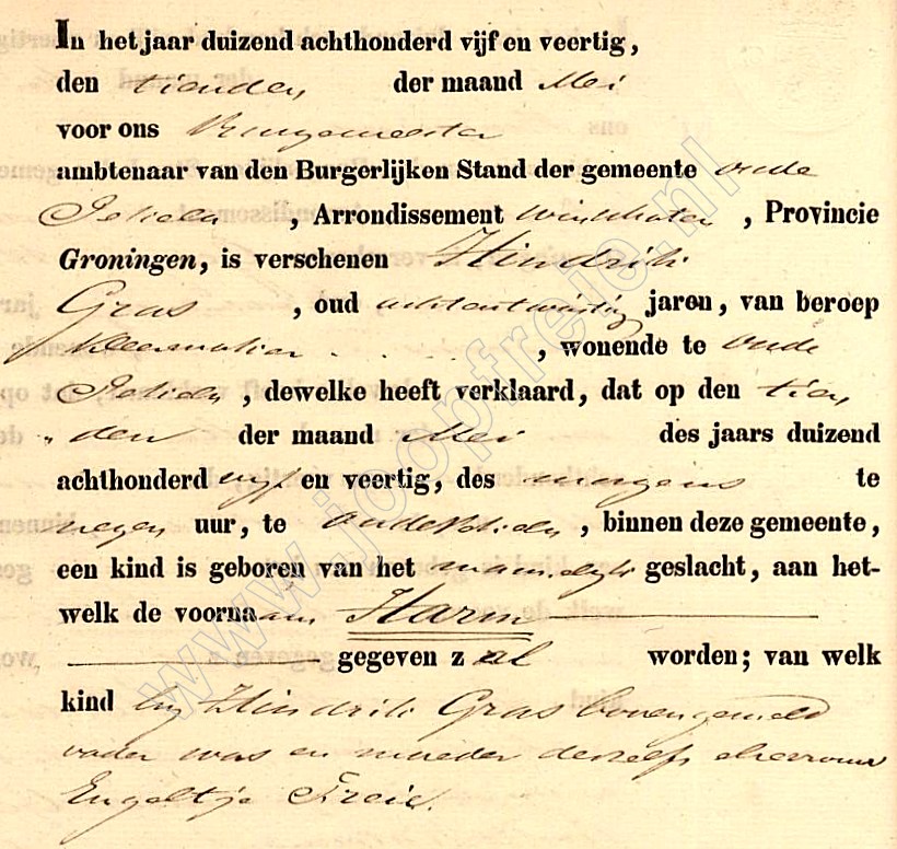 Klik voor foto in apart venster 119_harm_gras_geboorte_1845.jpg