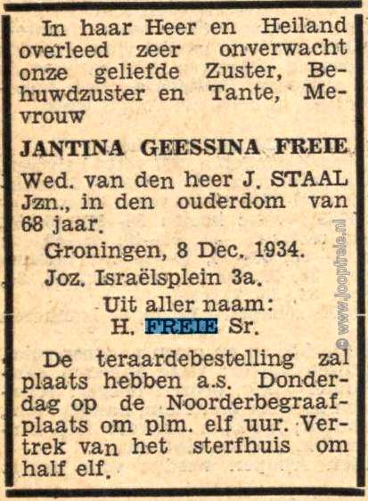 Klik voor foto in apart venster 188_jantinageessinafreie__1934_overlijdensadvertentie.jpg
