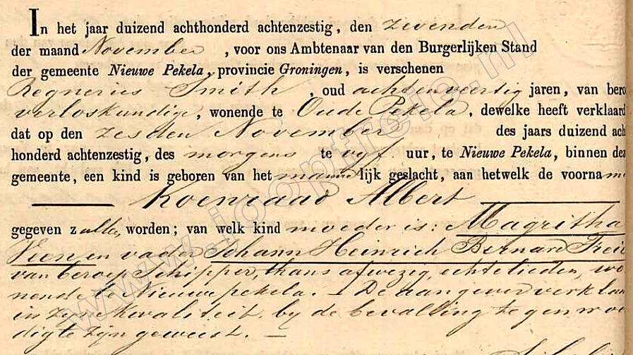 Klik voor foto in apart venster 189_koenraad_albert_freie_geboorte_1868.jpg