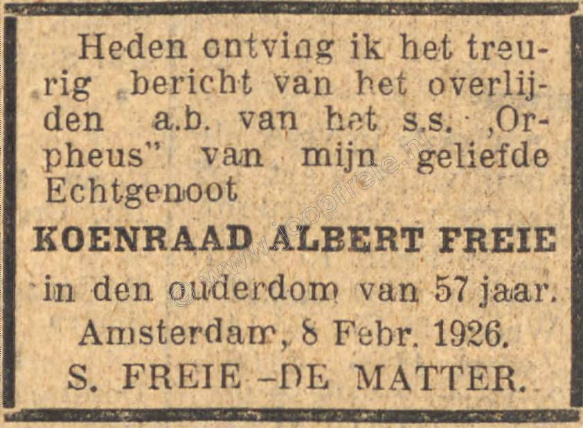 Klik voor foto in apart venster 189_koenraadfreie_overlijdensadvertentie_1926.jpg