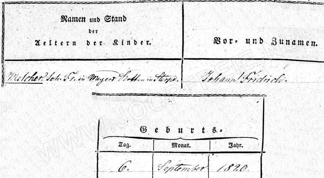 Klik voor foto in apart venster 5027_geboorte_johann_friedrich_melcher_1820.jpg