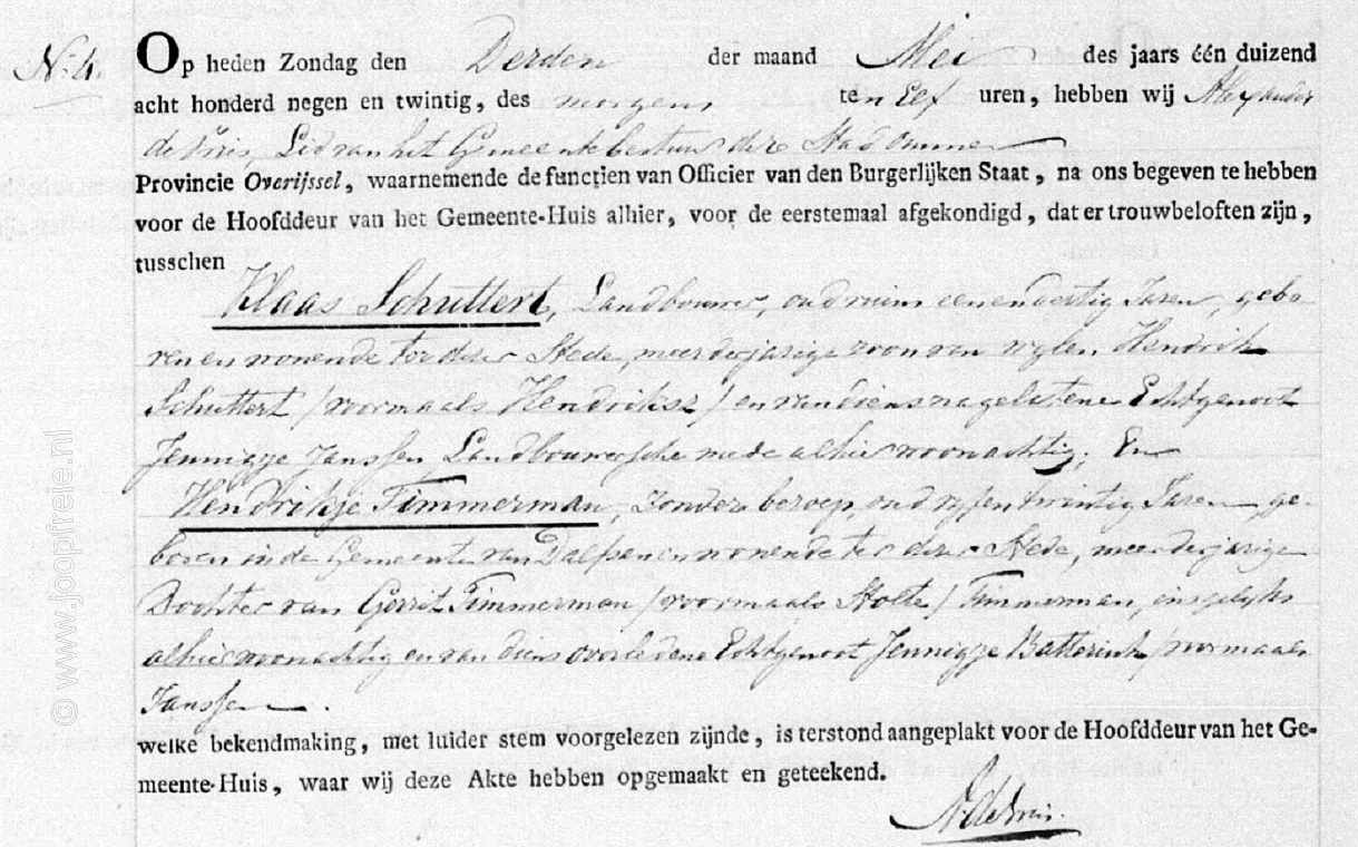 Klik voor foto in apart venster 263_schuttert-timmerman_huwelijksafkondiging_1829.jpg