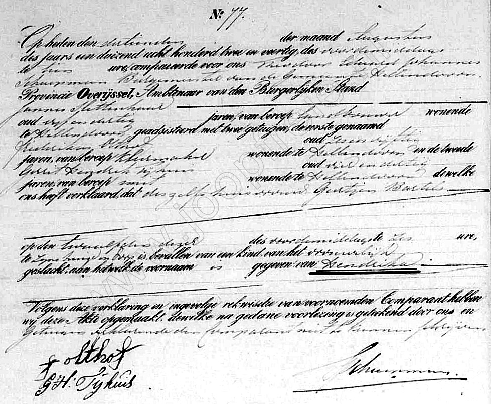 Klik voor foto in apart venster 14_doop_hendrika_slettenhaar_1842.jpg