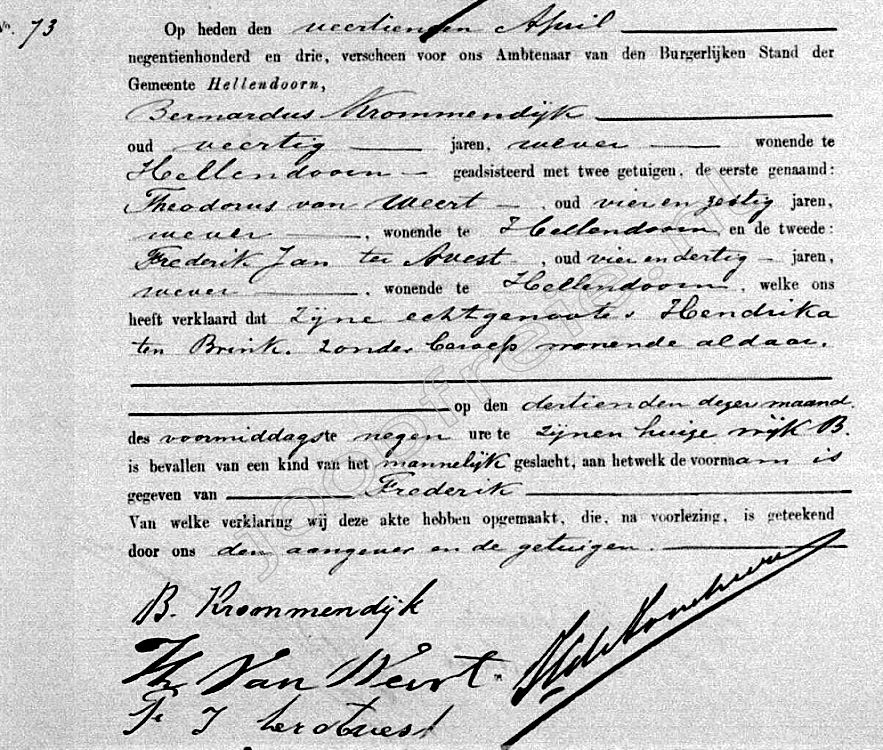 Klik voor foto in apart venster 152_doop_frederik_krommendijk_1903.jpg