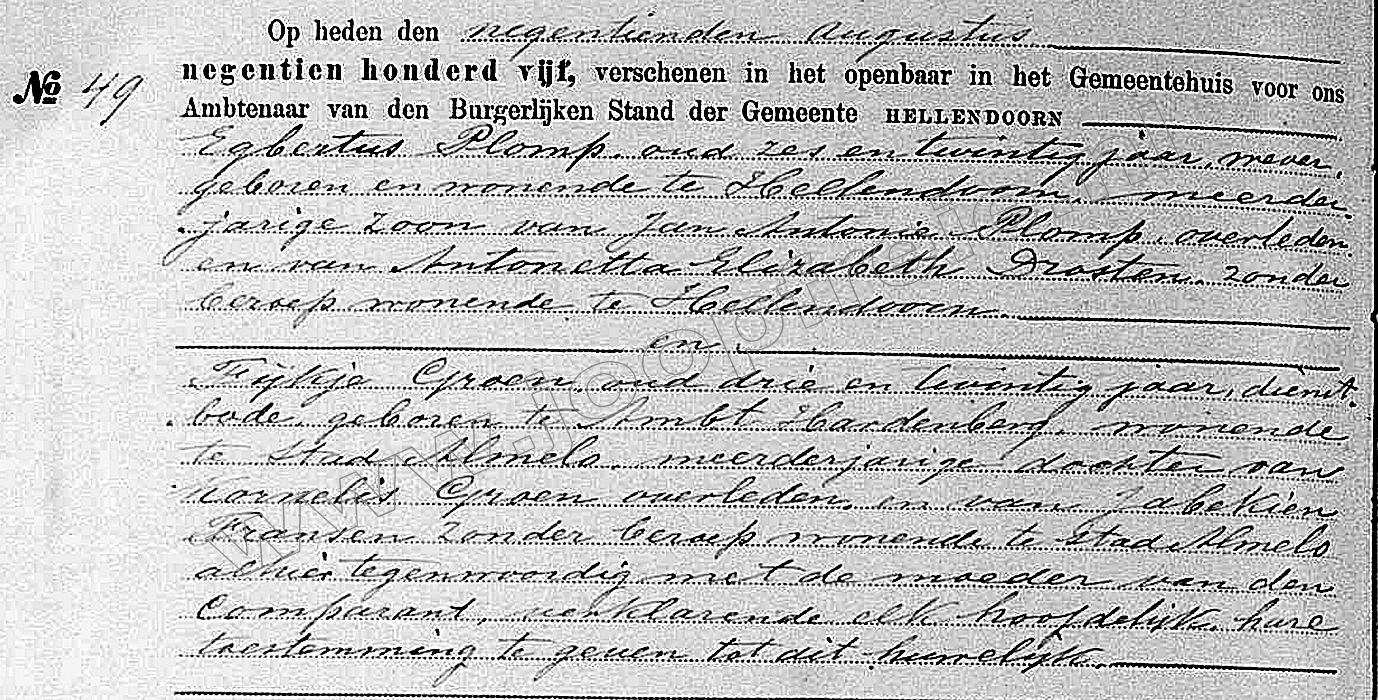 Klik voor foto in apart venster 20_huwelijk_plomp-groen_1905-1.jpg