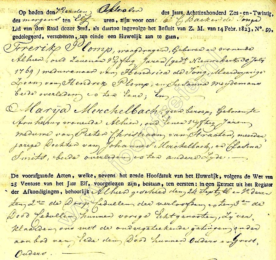 Klik voor foto in apart venster 90_huwelijksakte_plomp-merchelbach_1826-1.jpg