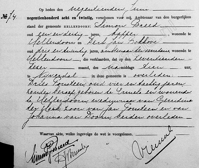 Klik voor foto in apart venster 3_overlijden_dries_ponsteen_1928.jpg