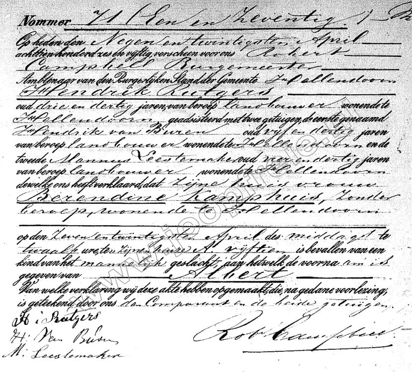 Klik voor foto in apart venster 106_doop_albert_rutgers_1856.jpg